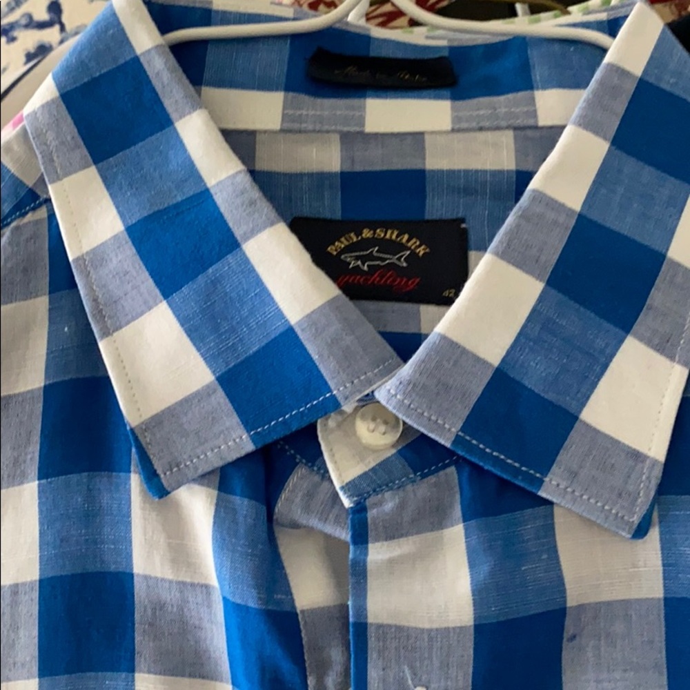 Paul and Shark XL Casial Linen Shirt